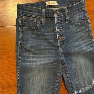 Madewell Dark Blue Button-Fly Jeans